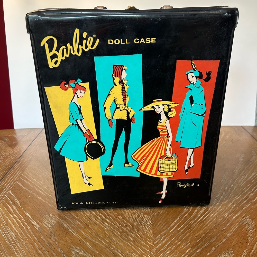 Barbie Doll Case with Retro Fashion Illustrations